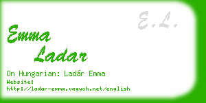 emma ladar business card